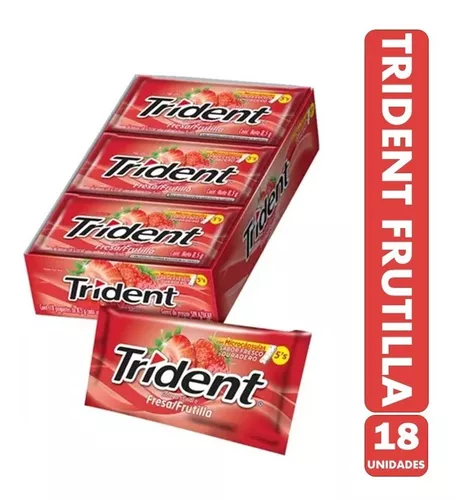 Trident Fresa 5s (Caja30paq.)