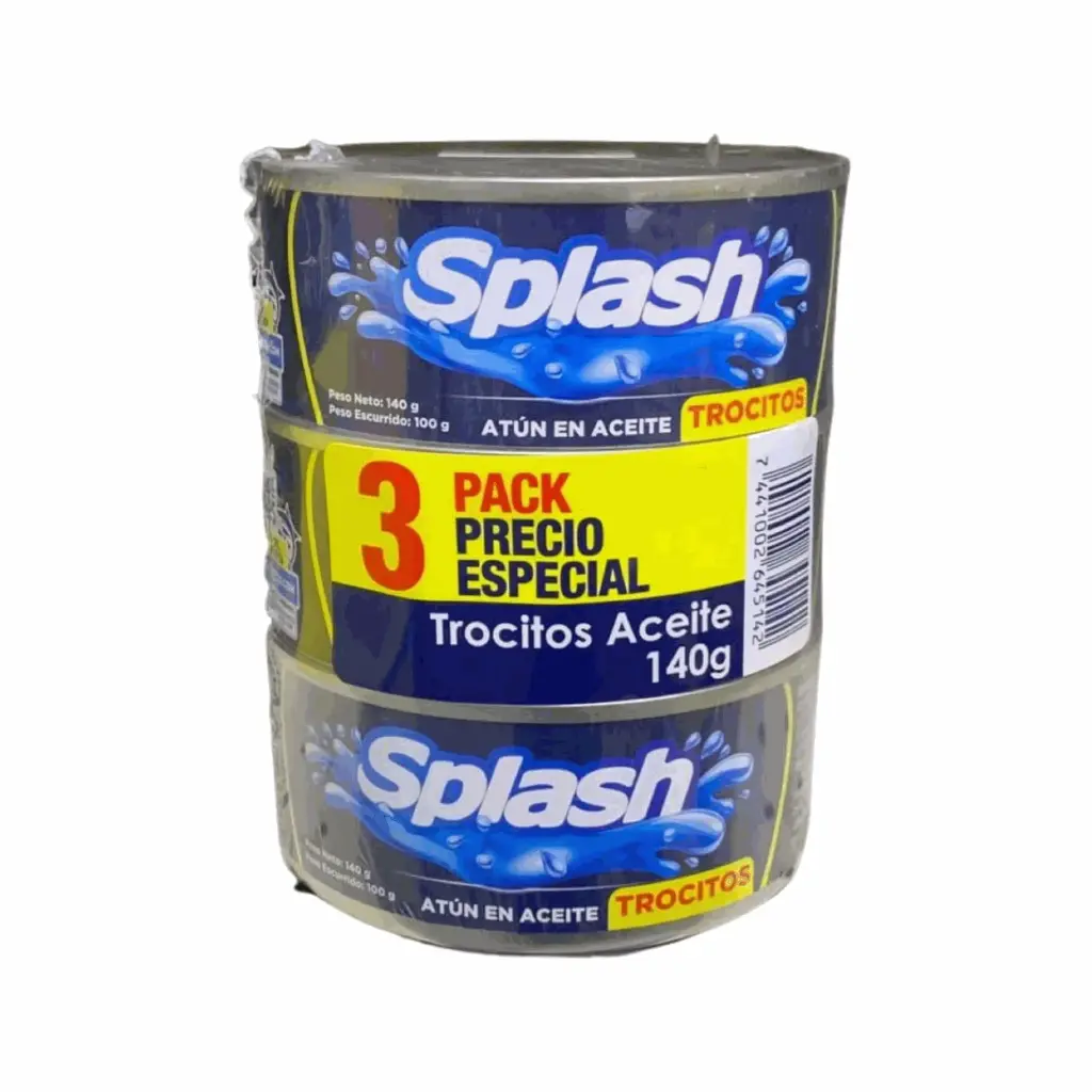 Atun Splash Troc. 140g 3Pack (Caja24p.)