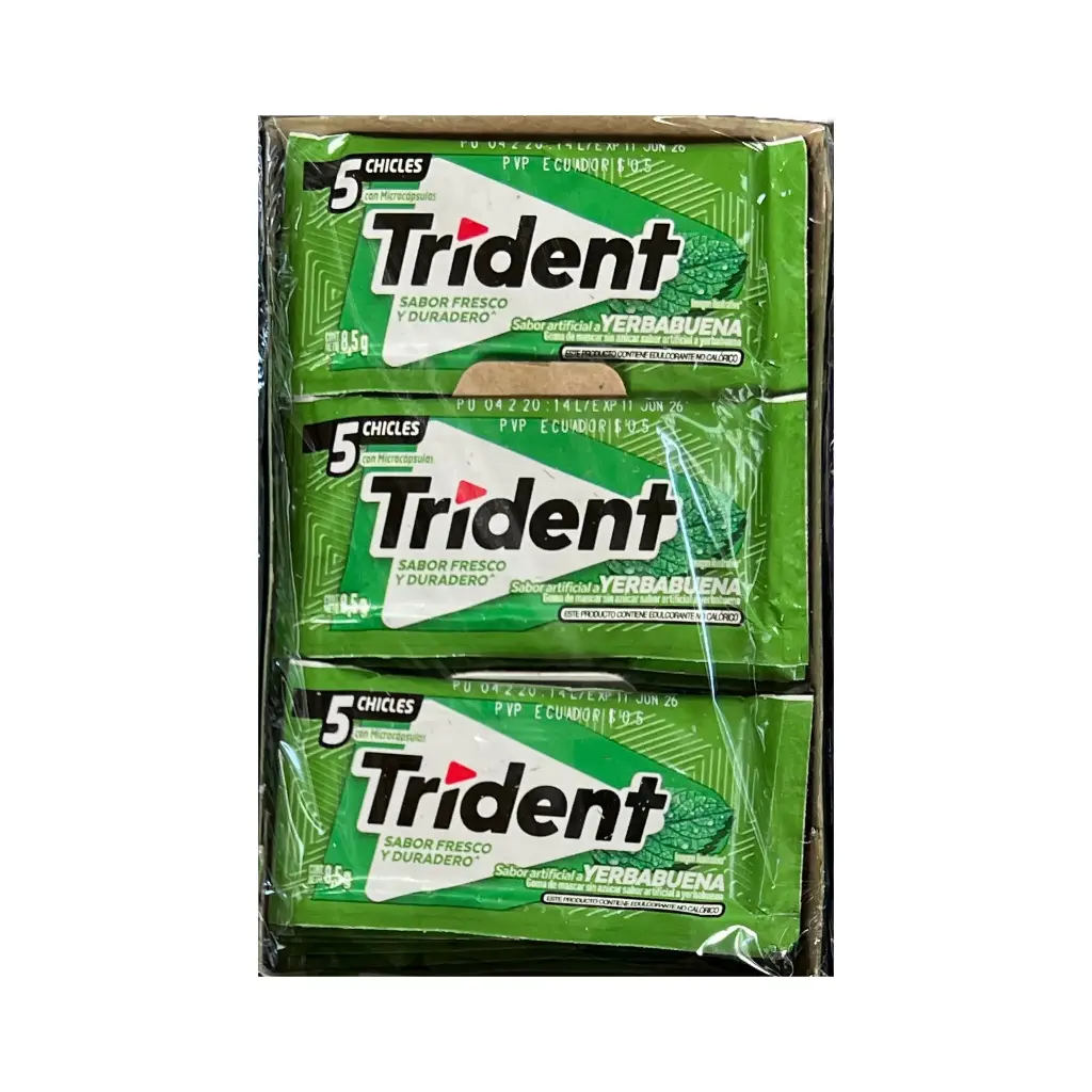 Trident Yerbabuena 5s (Caja30paq.)
