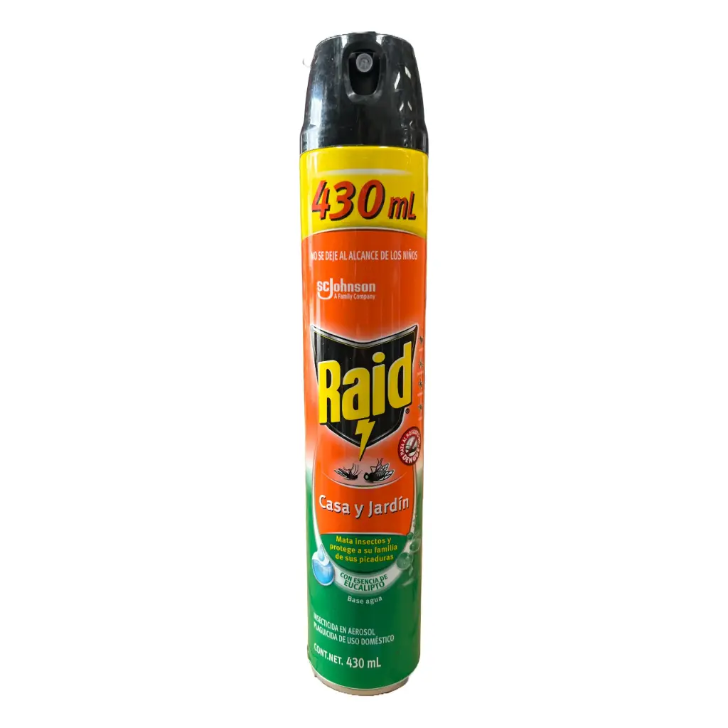 SC Johnson Raid Casa y Jardin Eucalipto 430ml (Caja12u.)