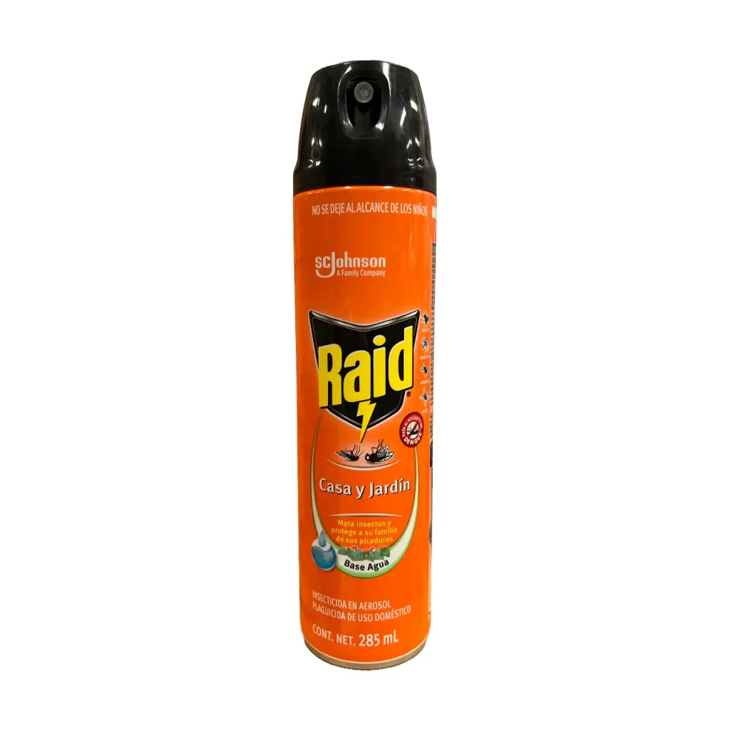 SC Johnson Raid Casa y Jardin 285ml (Caja12u.)