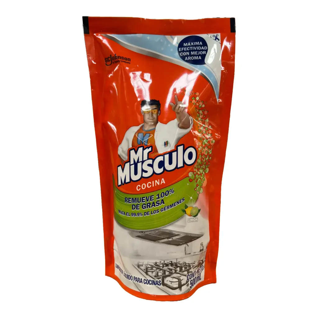 SC Johnson Mr Musculo Limp. Cocina Limon 500ml Doypack (Caja12u.)