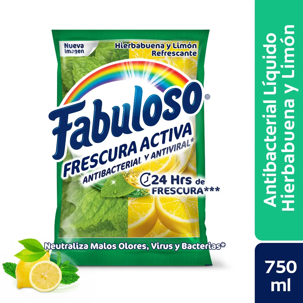 Fabuloso Hierbabuena y Limon 750ml (Caja18u.)