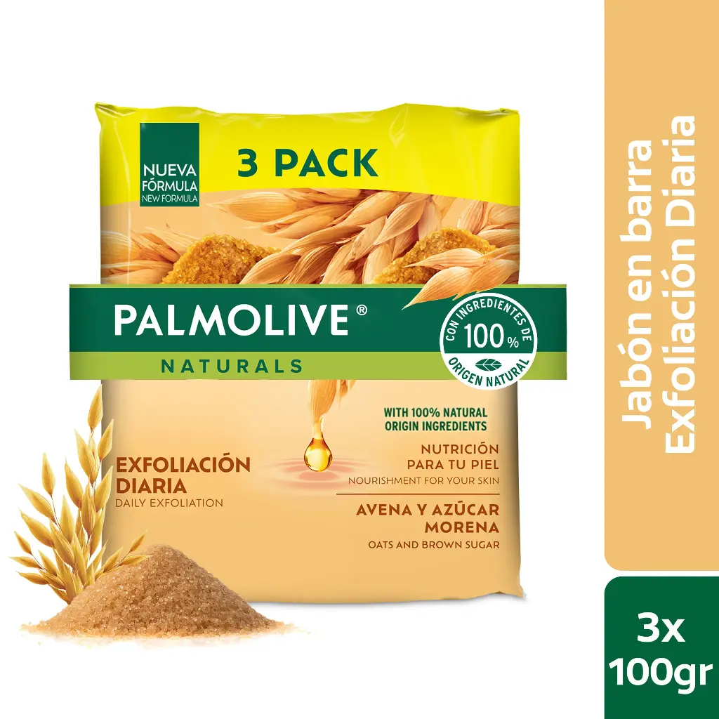 Jabon Palmolive Avena 3Pack (Caja32u.)