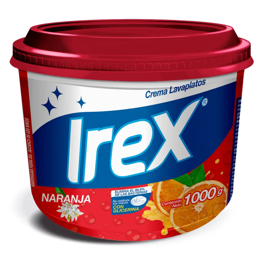 Lavaplatos Irex Naranja 1000g (CAJA12u.)