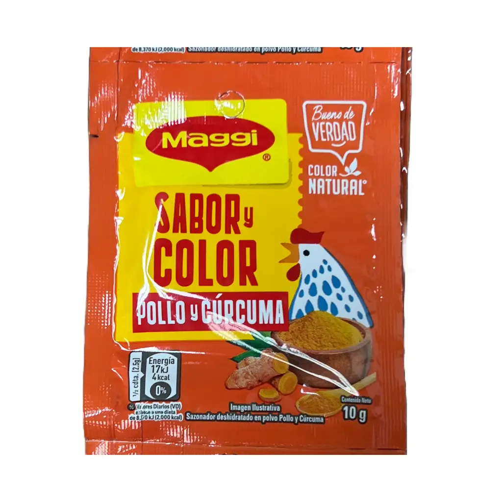 Maggi Consome Tira Sabor y Color Curcuma 480u.