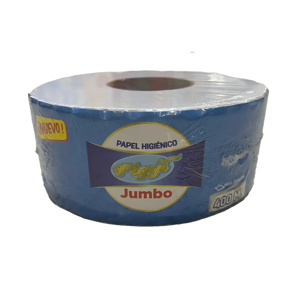Papel Hig. Piggi Jumbo H. Senc. 400M (Bulto6u.)