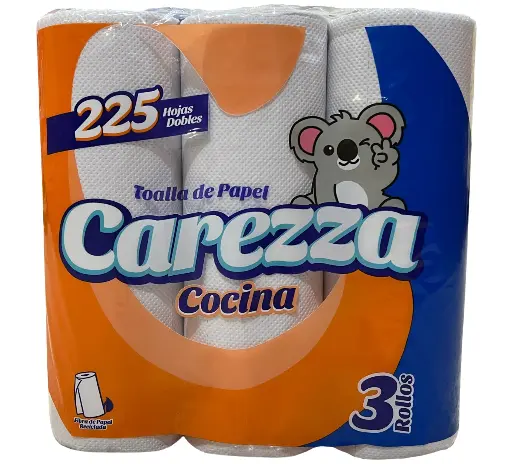 Toalla Cocina Carezza 225HD 3pack (Bulto10u.)