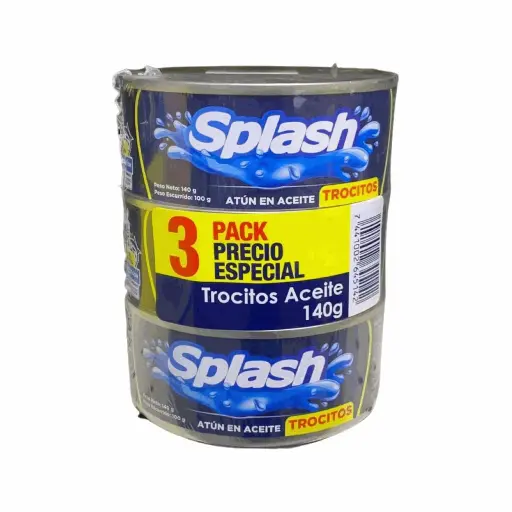Atun Splash Troc. 140g 3Pack (Caja24p.)