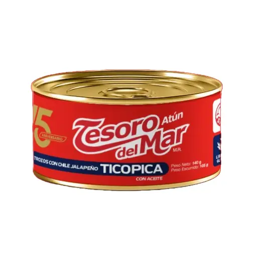 Atun Tesoro del Mar Ticopica 140g (Caja48.)