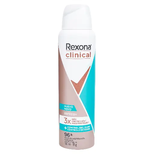 Deso. Rexona•Clinical Spray Mujer Refresh (CAJA12u.)