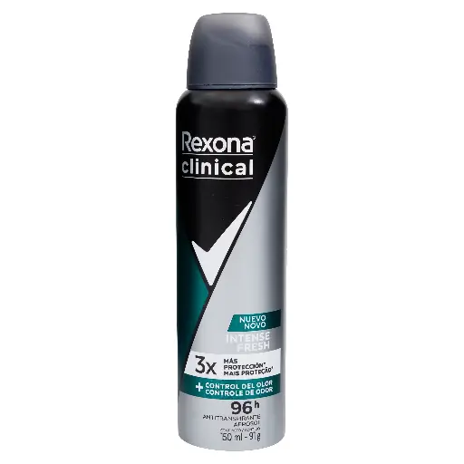 Deso. Rexona•Clinical Spray Hombre Intense Fresh (CAJA12u.)