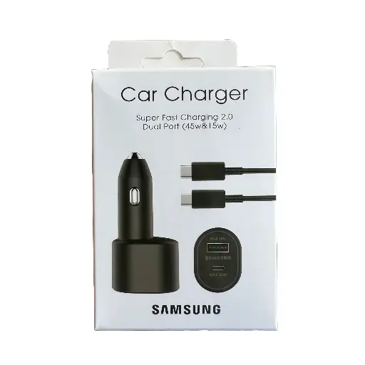 Cargador Carro Samsung Tipo USB+C C/Cable