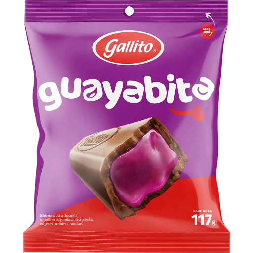 Choc. Guayabita Gallito 117g (Caja48u.)