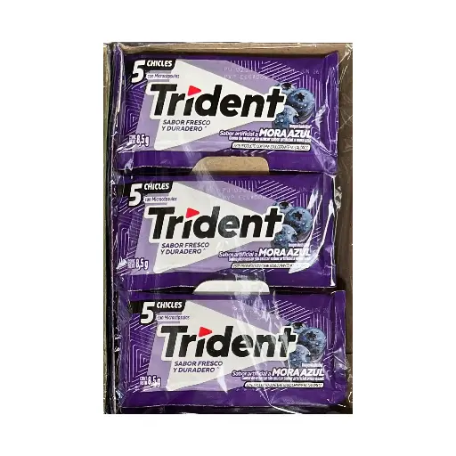 Trident Mora Azul 5s (Caja30paq.)