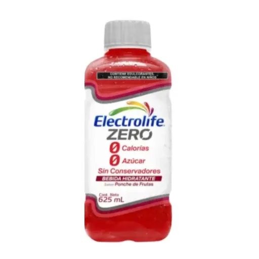 Bebida Suero Electrolit Zero Ponche de Frutas 625ml (Caja12u.)