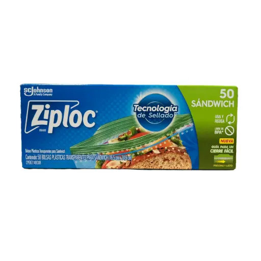 SC Johnson Bolsa Ziploc Sandwich 50's (Caja12u.)