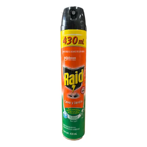 SC Johnson Raid Casa y Jardin Eucalipto 430ml (Caja12u.)