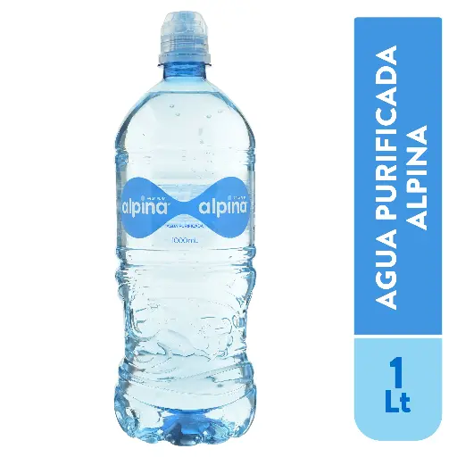 Agua Alpina 1L Chupeta (Bulto12u.)