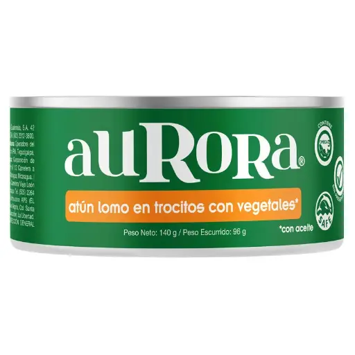 Atun Aurora Vegetales 140g (Caja48u.)