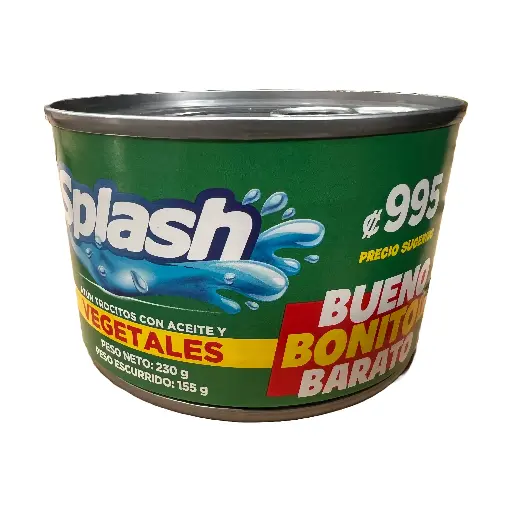 Atun Splash Vegetales 230g (Caja48u.)