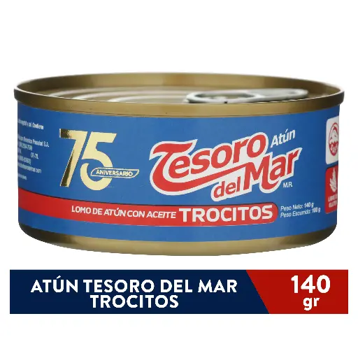 Atun Tesoro del Mar Troc. 140g (Caja48u.)
