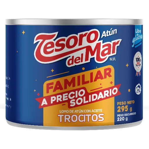 Atun Tesoro del Mar Troc. 295g (Caja24u.)
