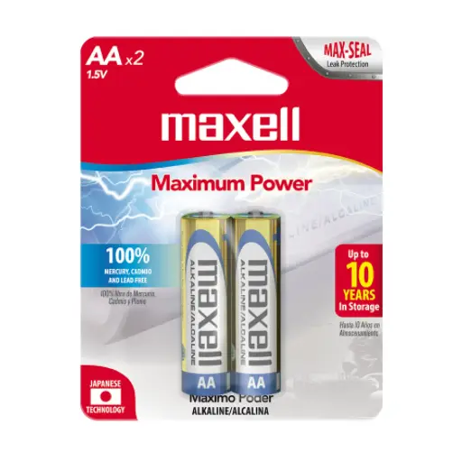 Bateria Maxell AA Par 2u. (CAJA48Par)