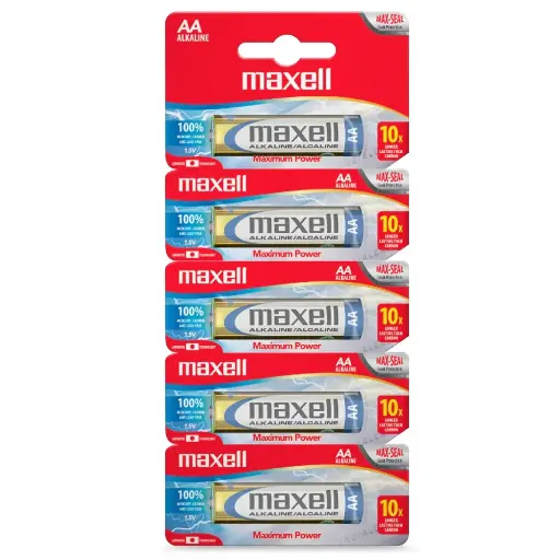 Bateria Maxell AA Tira 5u. (CAJA10Tira)