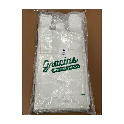 Bolsa Manilla Blanca C/impresion 12x25