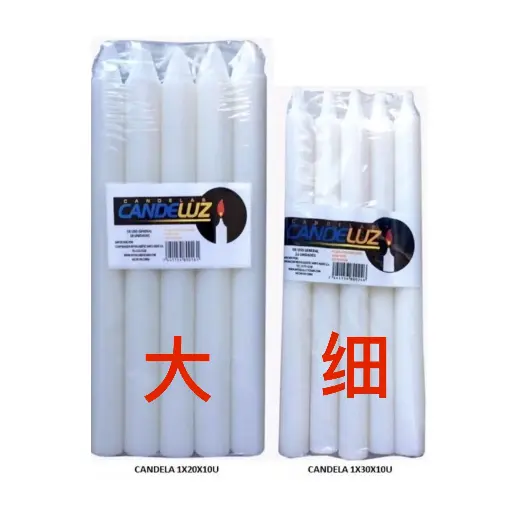 Candela candeluz Gde. 10u. (Caja20paq.)