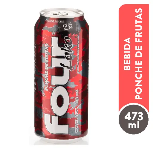 Cerv. Four Loko Ponche de Frutas (Caja24u.)