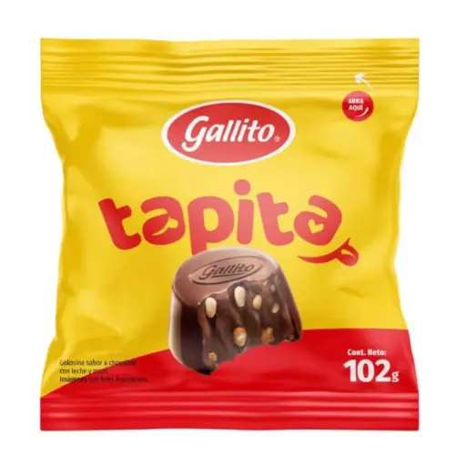 Choc. Tapita Gallito 102g (Caja48u.)