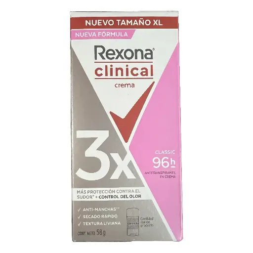 Deso. Rexona•Clinical Mujer XL Classic (CAJA12u.) 
