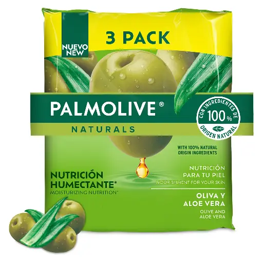 Jabon Palmolive Oliva y Aloe 3Pack (Caja32u.)