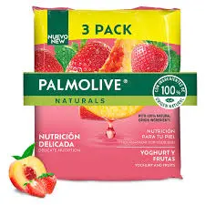 Jabon Palmolive Yoghurt y Frutas 3Pack (Caja32u.) 