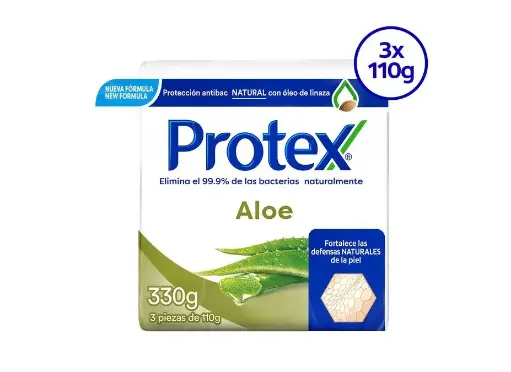 Jabon Protex Aloe 3Pack (Caja32u.)
