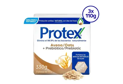 Jabon Protex Avena 3Pack (Caja32u.)