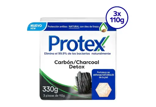 Jabon Protex Carbon Detox 3Pack (Caja32u.)