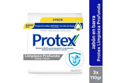 Jabon Protex Limpieza Profunda 3Pack (Caja32u.)