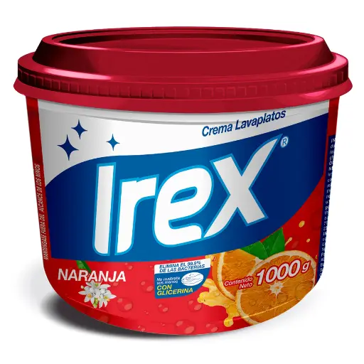 Lavaplatos Irex Naranja 1000g (CAJA12u.)