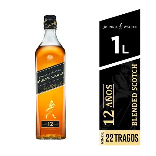 Licor Black Label 1L (Caja12u.)