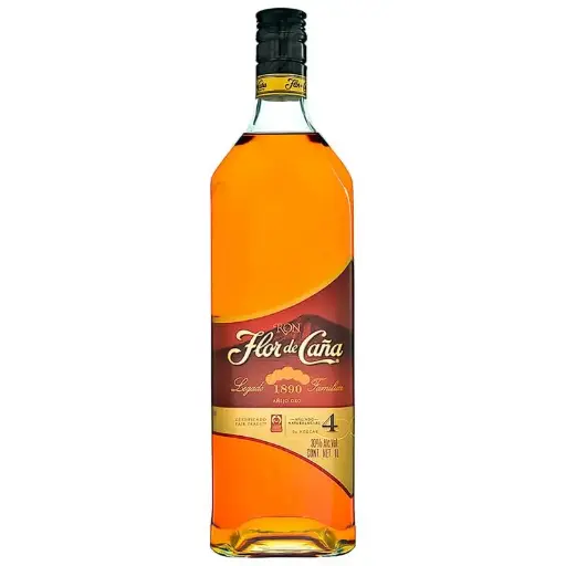 Licor Flor de Caña 4A 1L (Caja12u.)