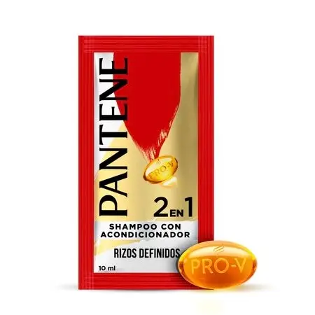 Pantene Shampoo 2en1 Rizos 10ml (Caja576u.)