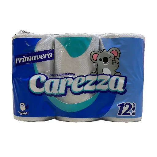 Papel Hig. Carezza 300H Dobles 12Rollos (Bulto4u.)