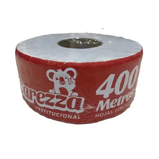 Papel Hig. Carezza Jumbo H. Senc. 400M (Bulto6u.)