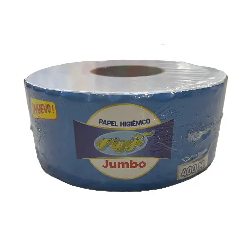 Papel Hig. Piggi Jumbo H. Senc. 400M (Bulto6u.)