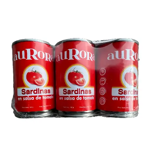 Sardina Aurora Dulce 140g. 3Pack (Caja16u.) 