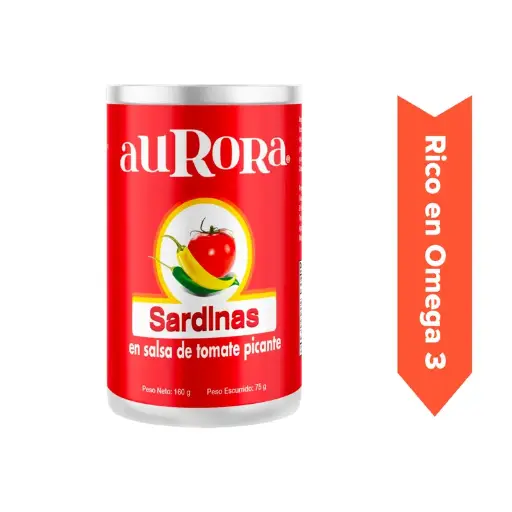 Sardina Aurora Picante 140g. (Caja48u.)