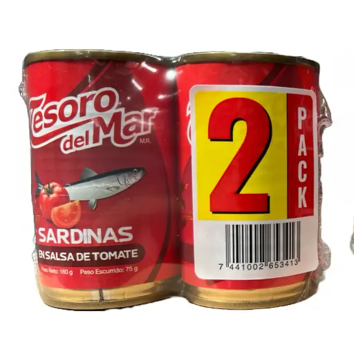 Sardina Tesoro del Mar Dulce 2pack (Caja24u.)